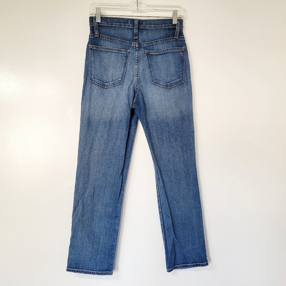 Madewell Cropped Classic Straight Distressed Jean Size 25 - Picture 4 of 12